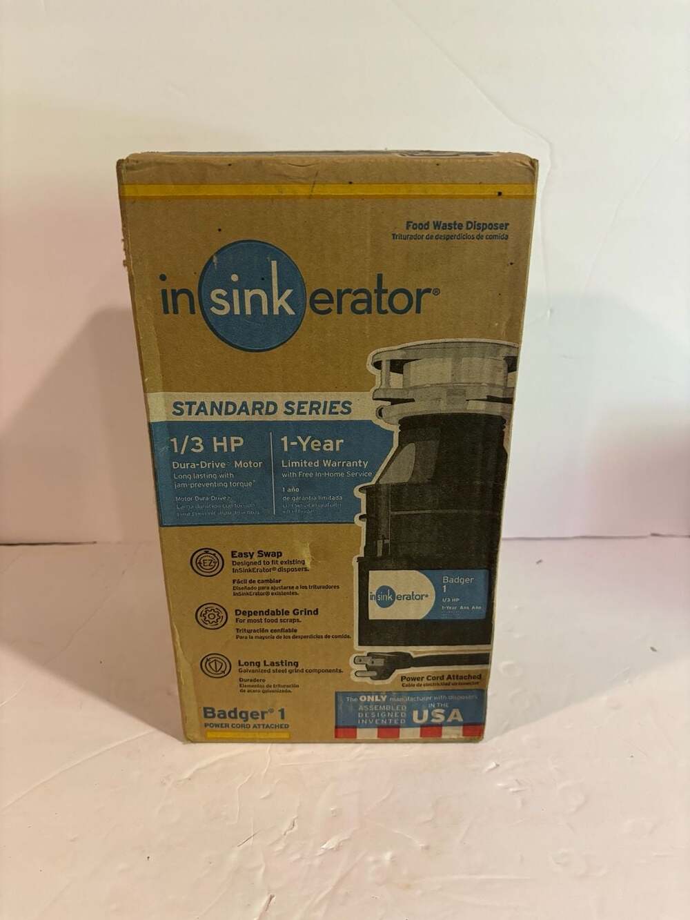 InSinkerator Badger 5 Lift and Latch Standard Series 1/2 HP Continuous Feed Garb